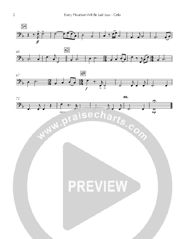 Every Mountain Will Be Laid Low Cello (Concord Worship / Mike Haight / David Wise)