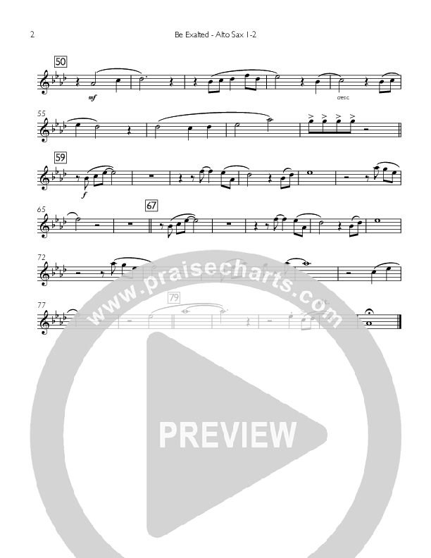 Be Exalted Alto Sax 1/2 (Concord Worship / Destiny Rambo McGuire)