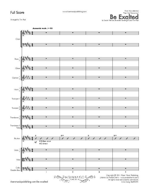 Be Exalted Orchestration (Concord Worship / Destiny Rambo McGuire)