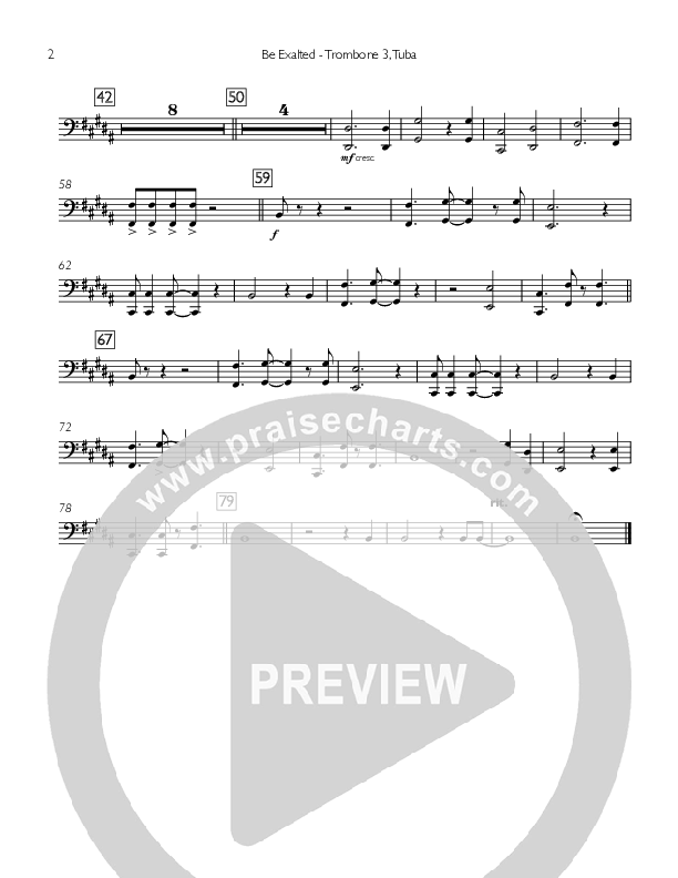 Be Exalted Trombone 3/Tuba (Concord Worship / Destiny Rambo McGuire)