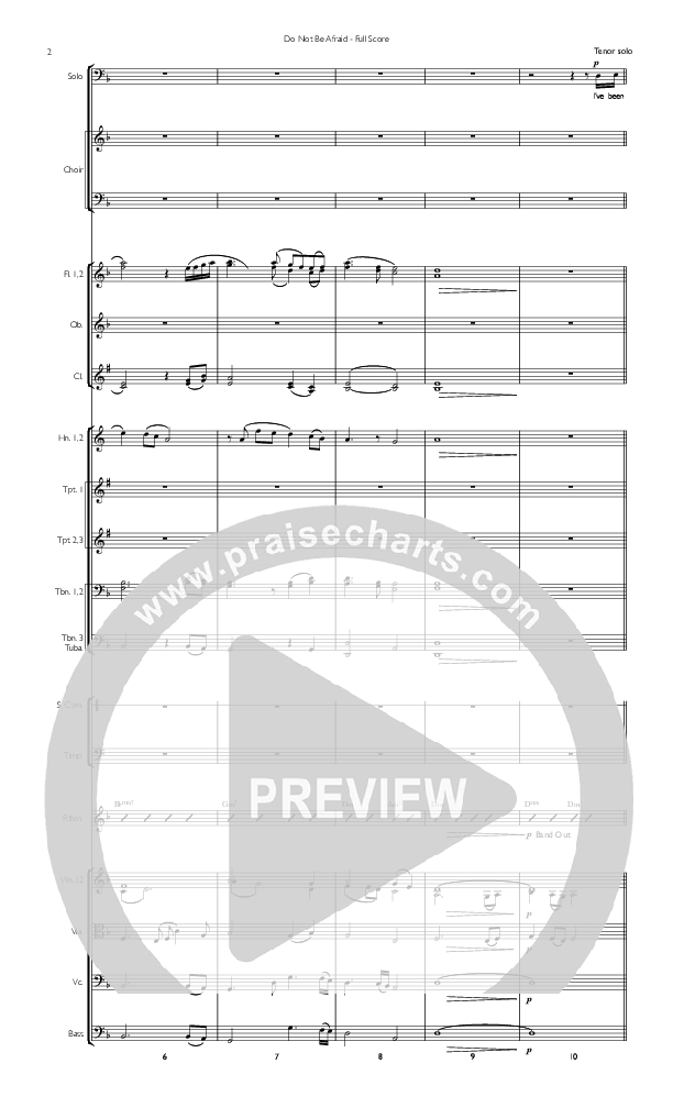 Do Not Be Afraid Conductor's Score (Concord Worship / Shane McConnell)
