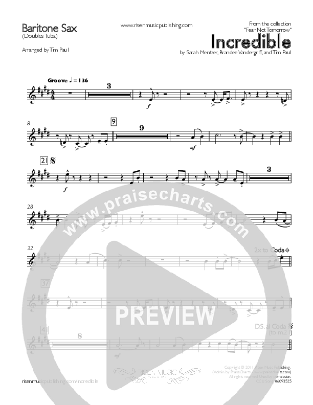 Incredible Bari Sax (Concord Worship / Mike Haight)