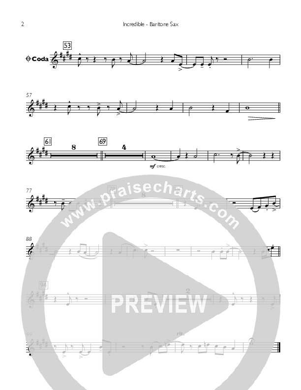 Incredible Bari Sax (Concord Worship / Mike Haight)