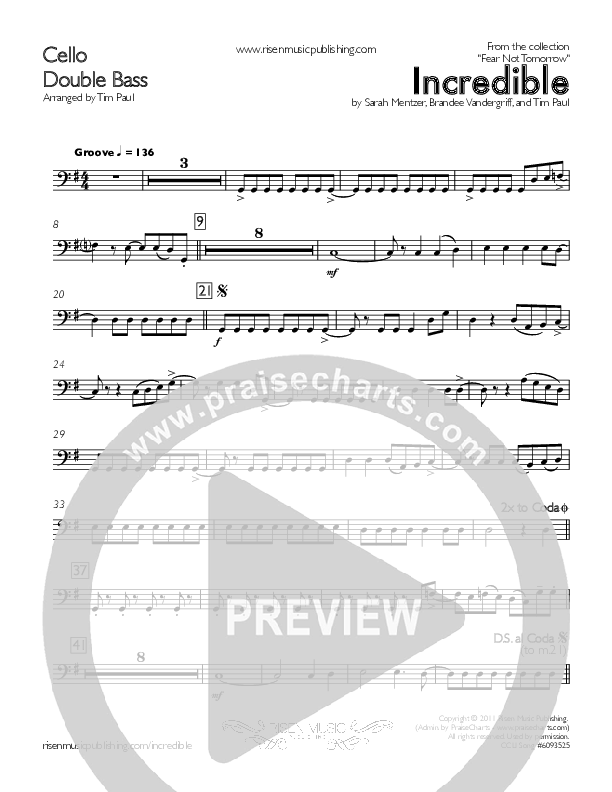 Incredible Cello/Bass (Concord Worship / Mike Haight)