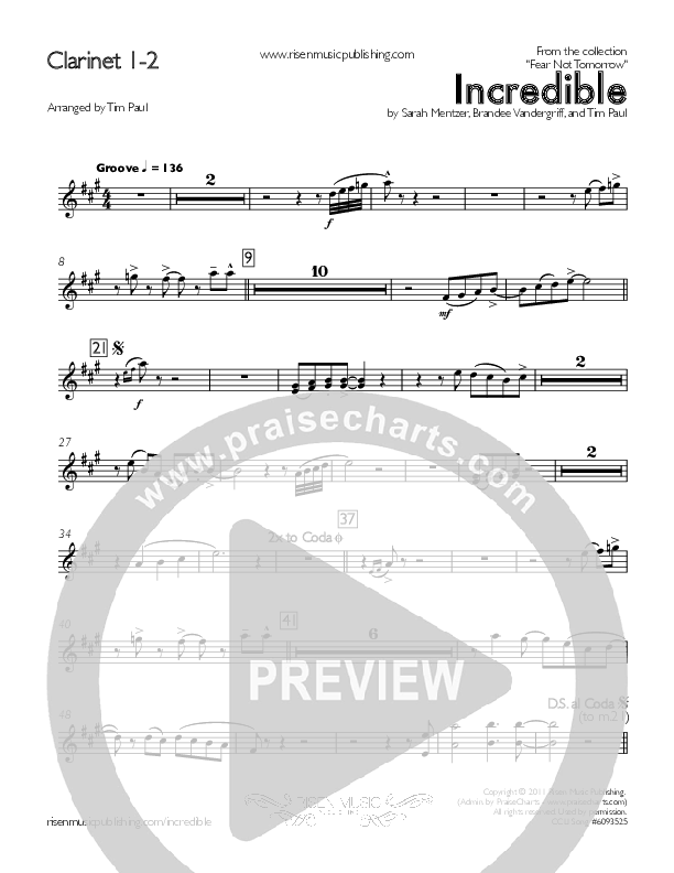 Incredible Clarinet 1/2 (Concord Worship / Mike Haight)