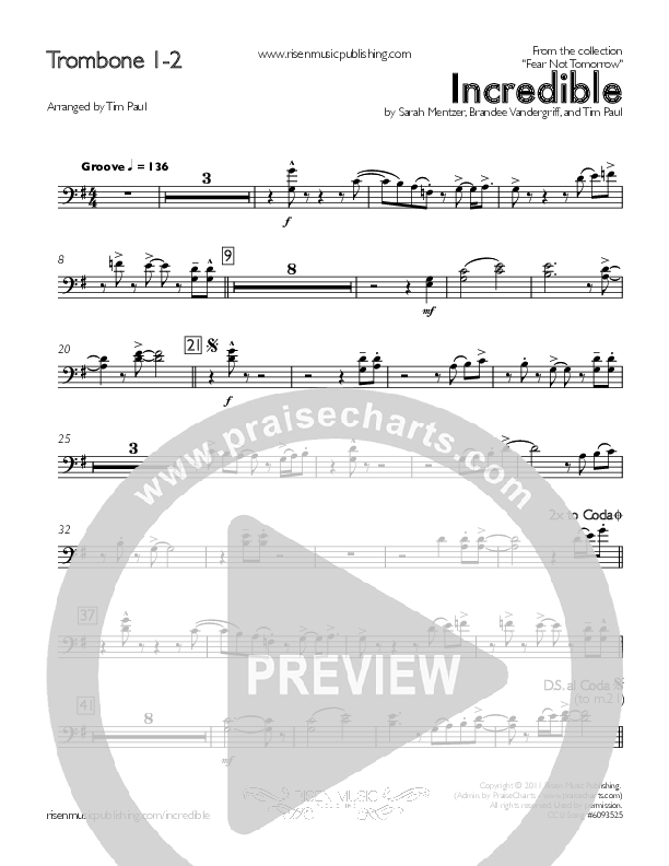 Incredible Trombone 1/2 (Concord Worship / Mike Haight)