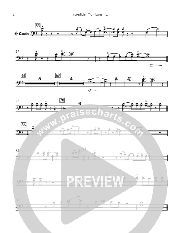 Incredible Trombone 1/2 (Concord Worship / Mike Haight)