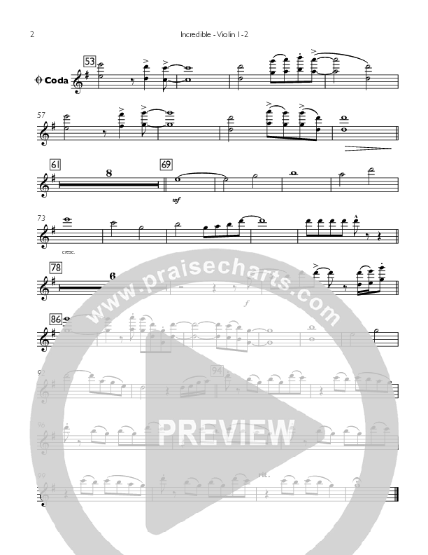 Incredible Violin 1/2 (Concord Worship / Mike Haight)