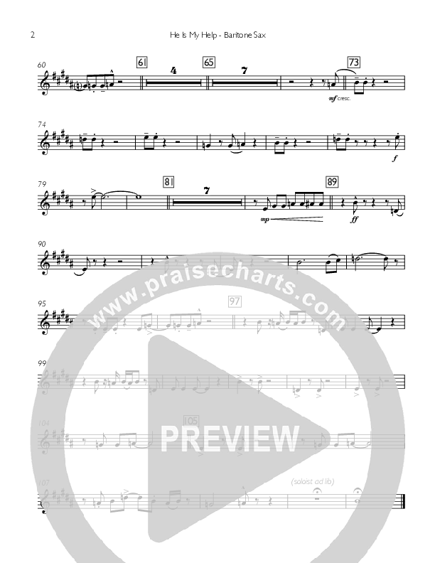 He Is My Help Bari Sax (Concord Worship / Michael O'Hara)