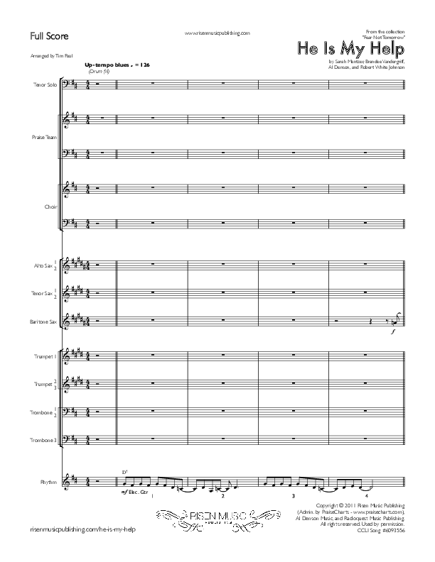 He Is My Help Conductor's Score (Concord Worship / Michael O'Hara)