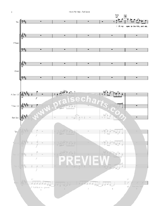 He Is My Help Conductor's Score (Concord Worship / Michael O'Hara)