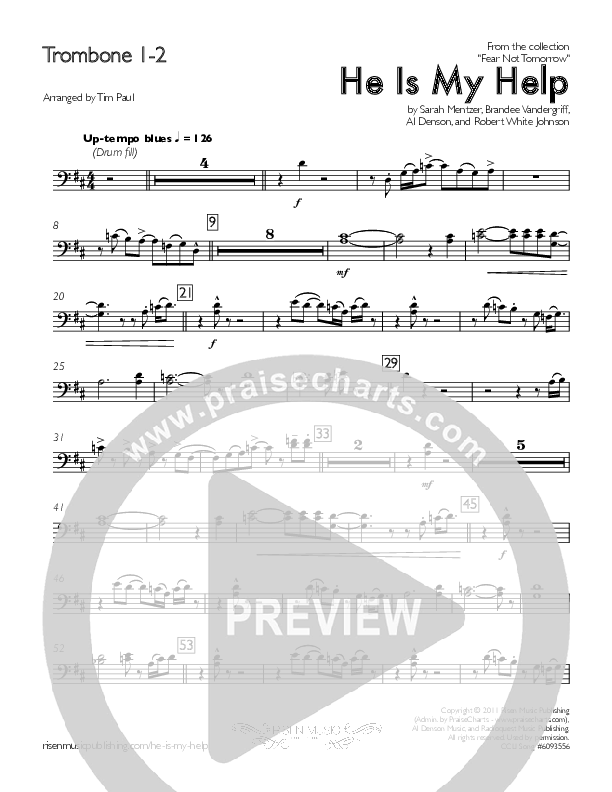 He Is My Help Trombone 1/2 (Concord Worship / Michael O'Hara)