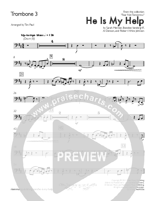 He Is My Help Trombone 3 (Concord Worship / Michael O'Hara)