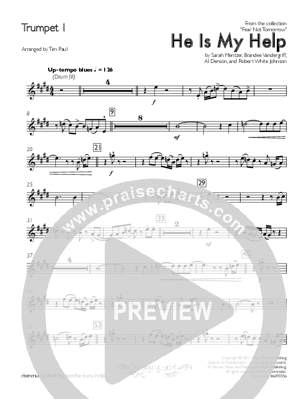 He Is My Help Trumpet 1 (Concord Worship / Michael O'Hara)