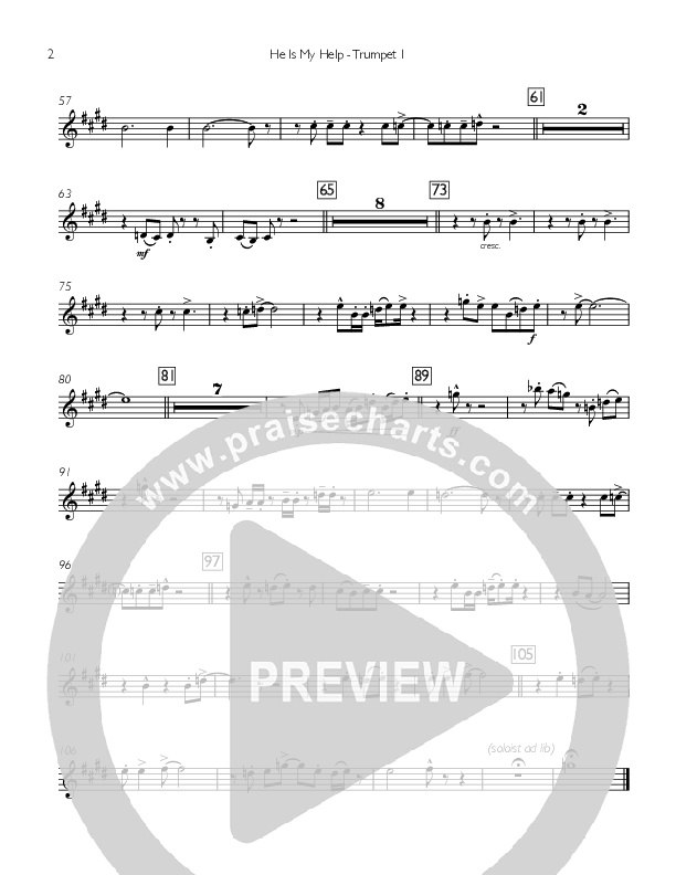 He Is My Help Trumpet 1 (Concord Worship / Michael O'Hara)