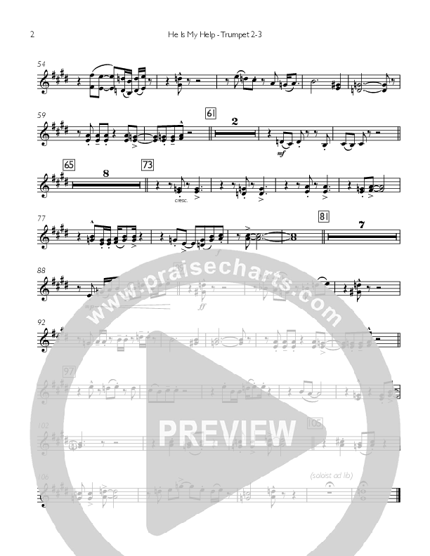 He Is My Help Trumpet 2/3 (Concord Worship / Michael O'Hara)