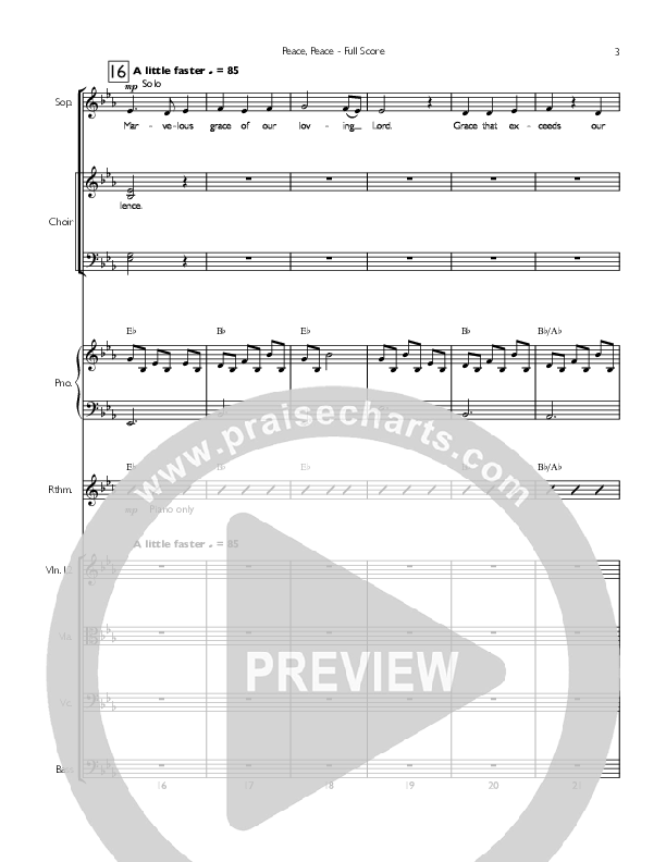 Peace Peace Conductor's Score (Concord Worship / Lisa Bevill)