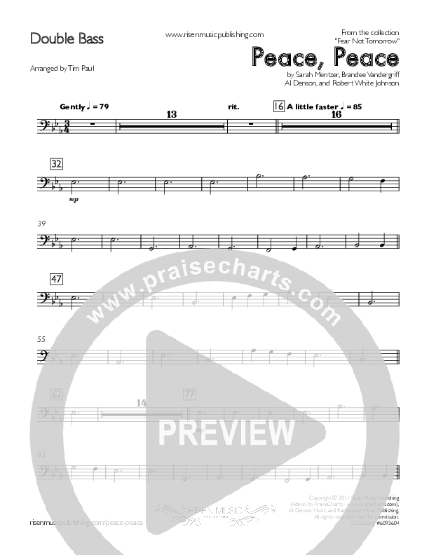 Peace Peace Double Bass (Concord Worship / Lisa Bevill)