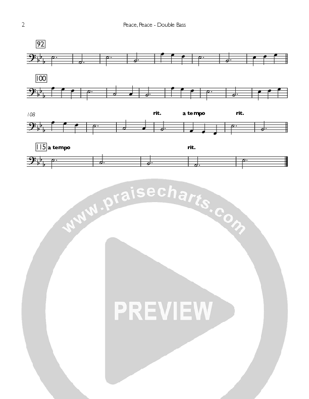 Peace Peace Double Bass (Concord Worship / Lisa Bevill)