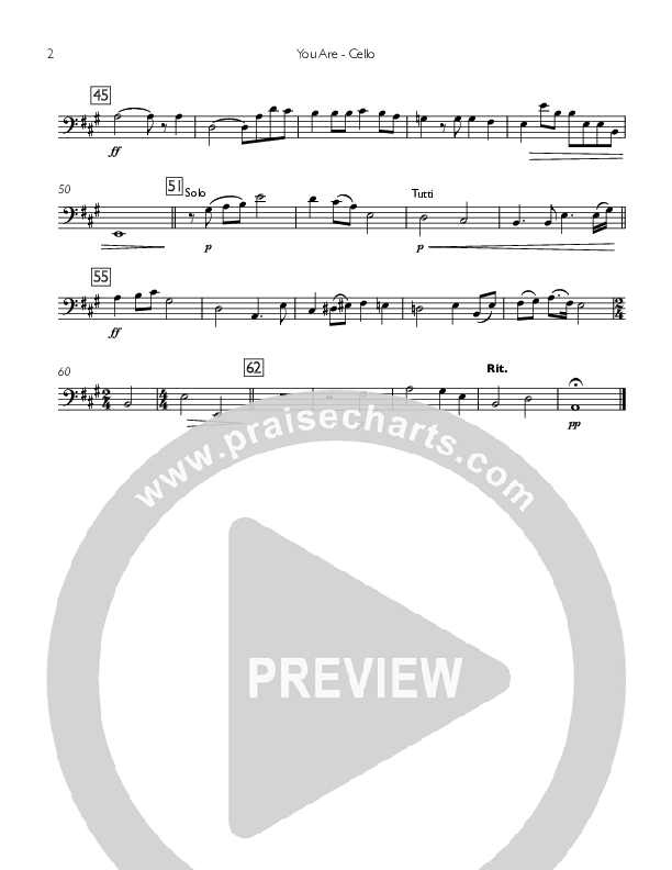 You Are Cello (Concord Worship / David Wise / Sarah Mentzer)