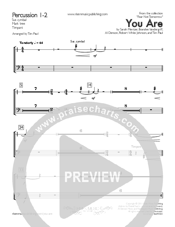 You Are Percussion 1/2 (Concord Worship / David Wise / Sarah Mentzer)