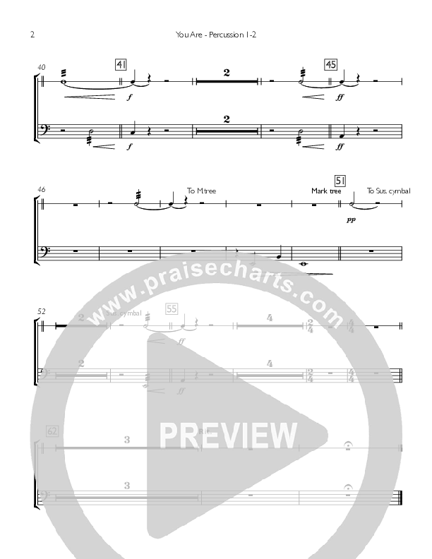 You Are Percussion 1/2 (Concord Worship / David Wise / Sarah Mentzer)