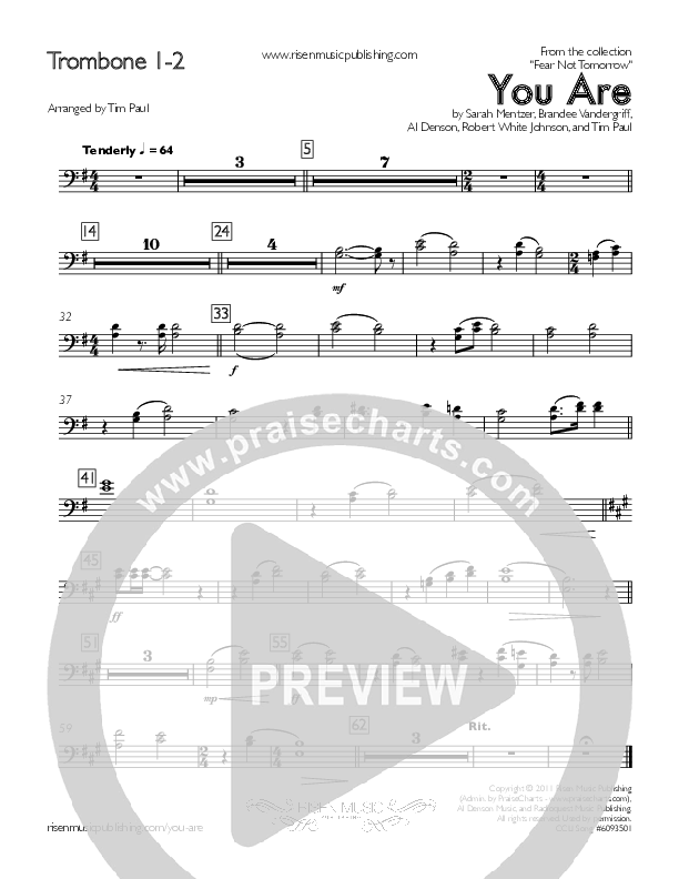 You Are Trombone 1/2 (Concord Worship / David Wise / Sarah Mentzer)