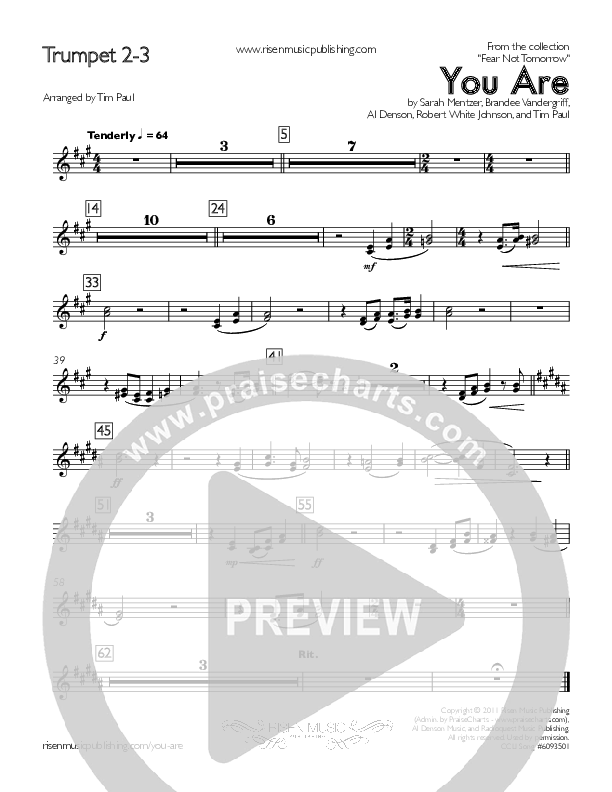 You Are Trumpet 2/3 (Concord Worship / David Wise / Sarah Mentzer)