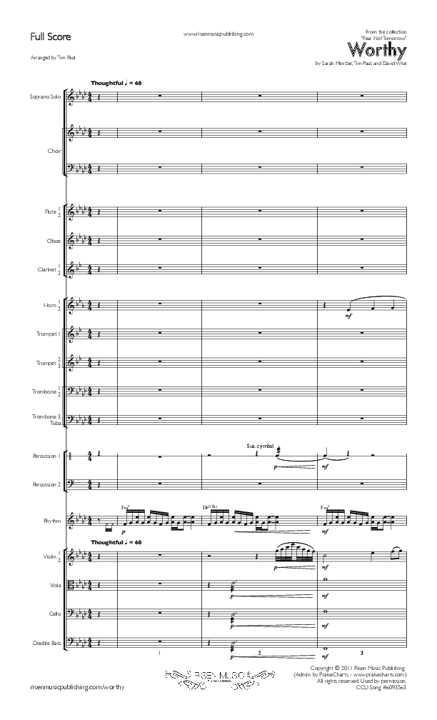 Worthy Conductor's Score (Concord Worship / Destiny Rambo McGuire)