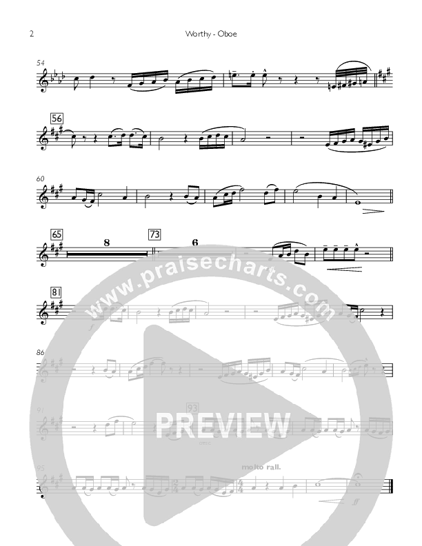 Worthy Oboe (Concord Worship / Destiny Rambo McGuire)