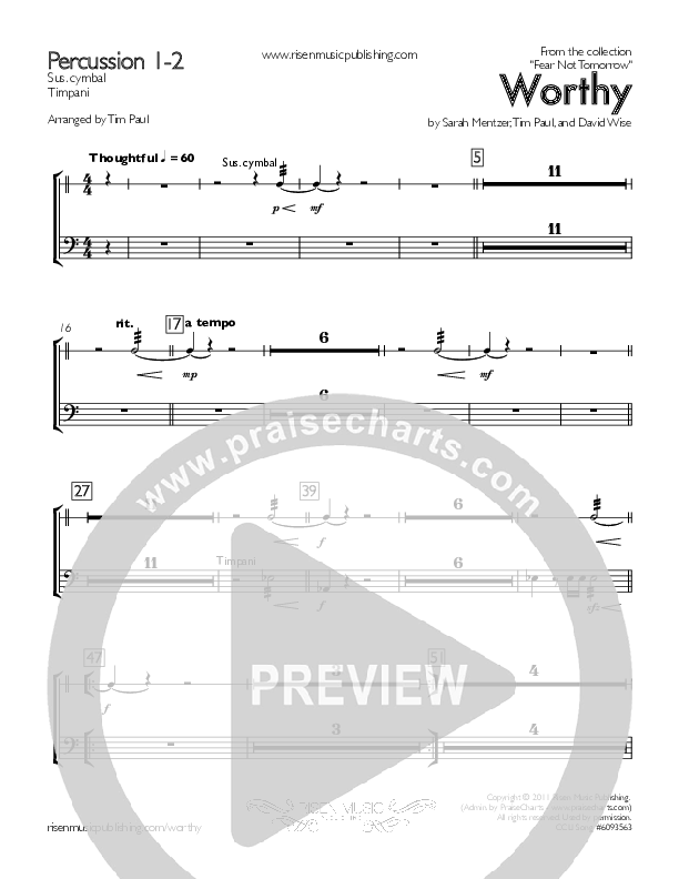 Worthy Percussion 1/2 (Concord Worship / Destiny Rambo McGuire)