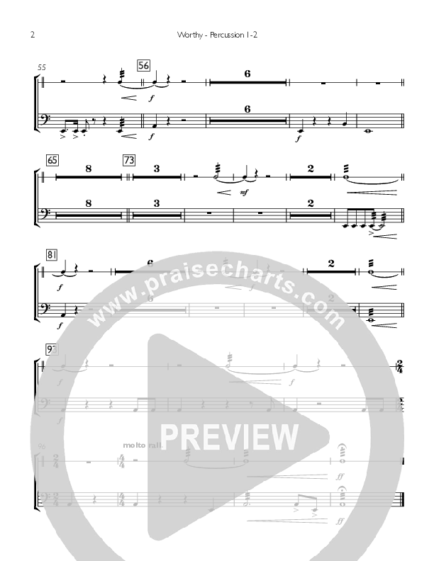 Worthy Percussion 1/2 (Concord Worship / Destiny Rambo McGuire)