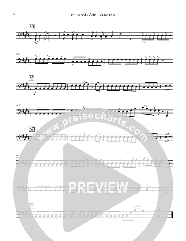 Fear Not Tomorrow Collection Cello/Bass (Concord Worship)