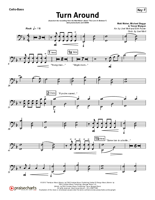 Turn Around Cello/Bass (Matt Maher)