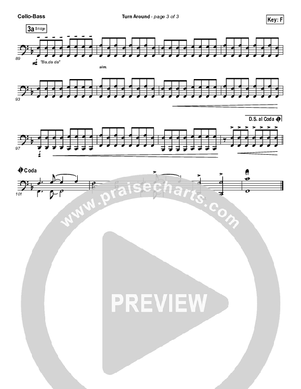 Turn Around Cello/Bass (Matt Maher)