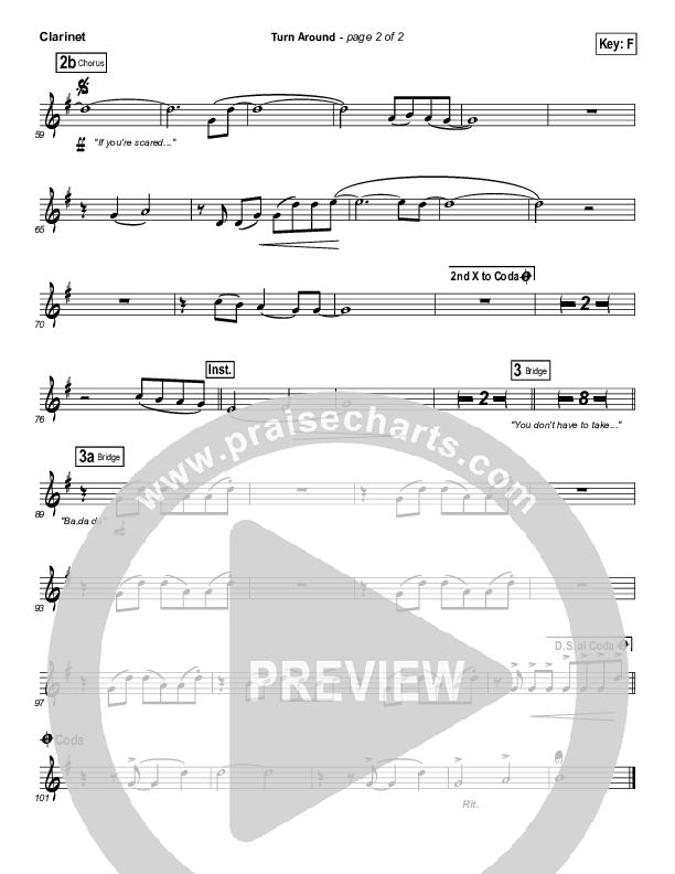 Turn Around Clarinet (Matt Maher)