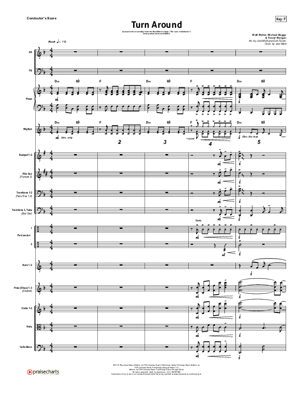 Turn Around Conductor's Score (Matt Maher)