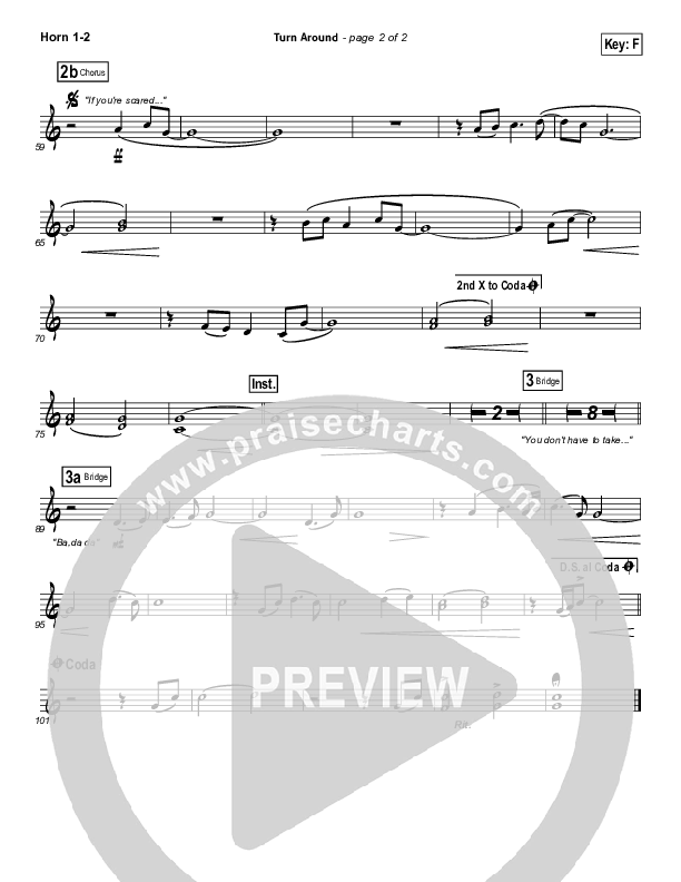 Turn Around French Horn 1/2 (Matt Maher)