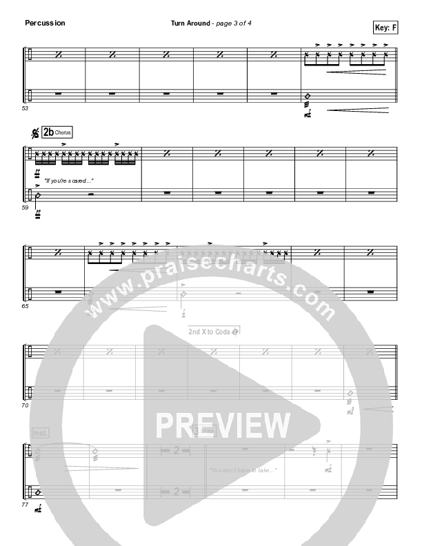 Turn Around Percussion (Matt Maher)