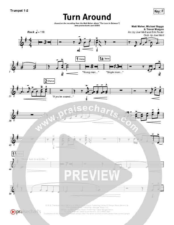 Turn Around Trumpet 1,2 (Matt Maher)