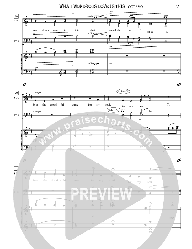 What Wondrous Love Is This Piano/Vocal (Ric Flauding)