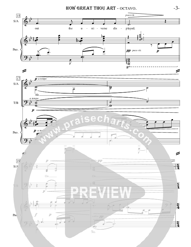 How Great Thou Art Piano/Vocal (Ric Flauding)