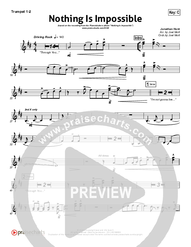 Nothing Is Impossible Brass Pack (Planetshakers)