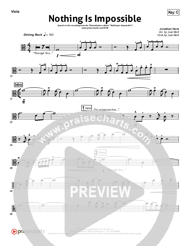 Nothing Is Impossible Viola (Planetshakers)