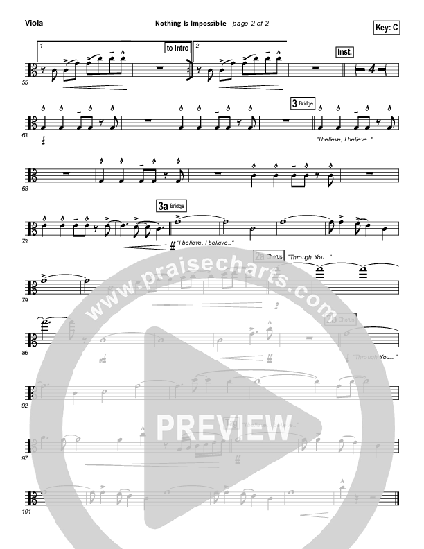 Nothing Is Impossible Viola (Planetshakers)