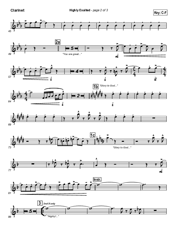 Highly Exalted Clarinet (Lakewood Church)