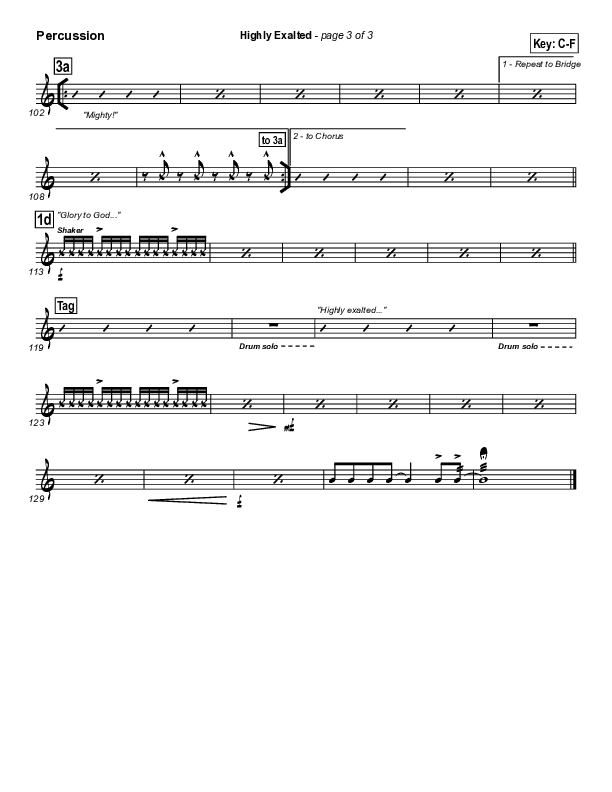 Highly Exalted Percussion (Lakewood Church)