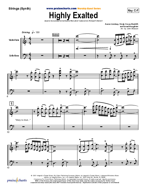 Highly Exalted Synth Strings (Lakewood Church)