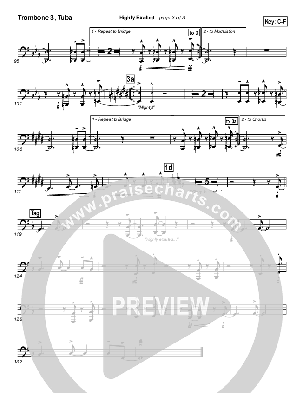 Highly Exalted Trombone 3/Tuba (Lakewood Church)