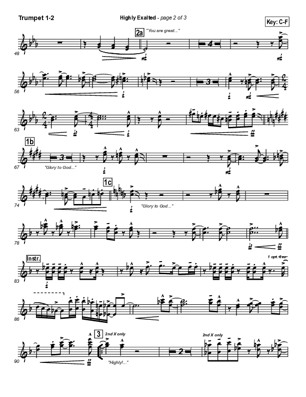 Highly Exalted Trumpet 1,2 (Lakewood Church)